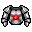 red cyborg armor